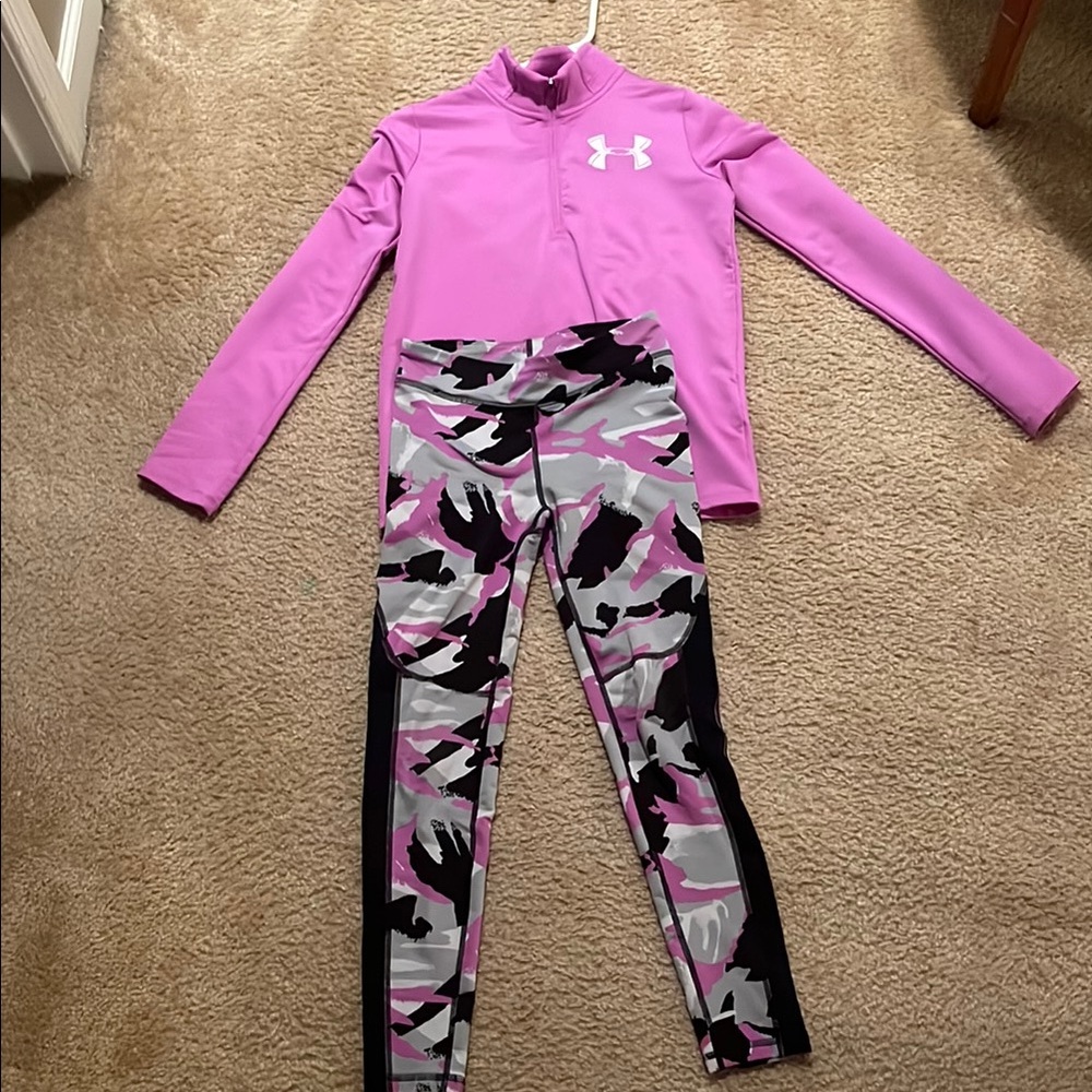 Under Armour Kids Pink Swim Set